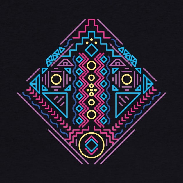 Native American Pattern in Retro Colours by JDP Designs